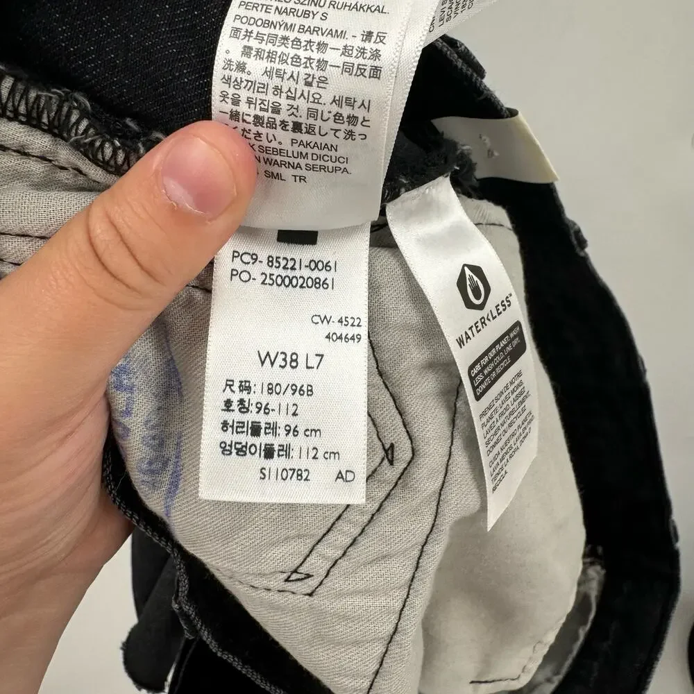 NWT Levis 501 black denim cutoff shorts